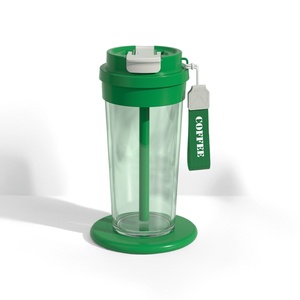 Alta calidad 2024 nueva taza de agua protección del medio ambiente paja taza portátil taza de plástico de alta calidad botella de agua de lujo ligera - Product Image 6