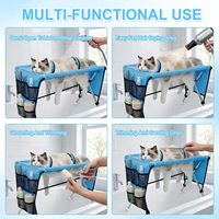 USMILEPET Hamac de toilettage pliable pour animaux de compagnie, support de bain pour chiens et chats, cadre fixe anti-griffures et anti-morsures pour petits chiens et chats