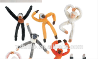 Jouet animal en peluche personnalisé jouet bébé singe aimants éducatifs pour réfrigérateur jouets avec de longs bras