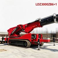 Grue araignée de 65 tonnes, poids personnalisé, petite grue sur chenilles, certification ISO 9001, garantie de qualité, certifiée CE, Euro 3