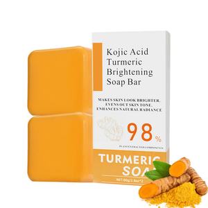 Savon en barre 80g à l'acide kojique et au curcuma, composants végétaux pour un nettoyage en profondeur et un éclaircissement de la peau - Vente en gros - Product Image 1