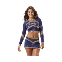 Uniformes de pom-pom girls de haute qualité personnalisés jeunesse diamants scintillants strass imprimé Spandex école Cheer porter Logo personnalisé