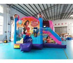 Funworld gebruikt commerciële bounce huizen te koop elsa kasteel opblaasbare bouncy