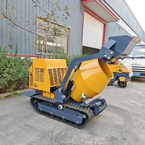 Truk kecil pengaduk beton Self-loading bertenaga bensin, kapasitas 300L, sangat Mobile, penting untuk konstruksi. - Product Image 1