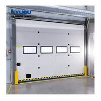 Puertas seccionales de acero galvanizado con espuma PU, aisladas, para garajes comerciales e industriales, de gran venta