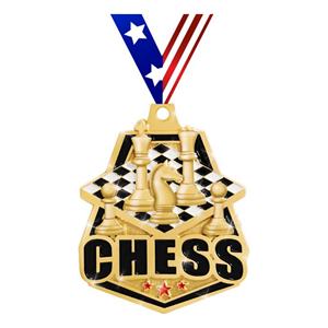 เหรียญหมากรุกโลหะแบบกำหนดเองขายส่ง 123 Honor สำหรับการแข่งขันหมากรุก กีฬา และงานอีเว้นท์  พร้อมสลักเป็นของที่ระลึก ชุบทอง หล่อขึ้นรูป - Product Image 4
