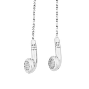 Joyería de acero de titanio, collar de discoteca de hip-hop, auriculares de música Ins personalizados a la moda, joyería colgante de acero inoxidable - Product Image 6
