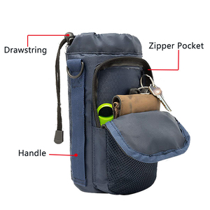 Sac isotherme en nylon pour bouteille d'eau, pochette de transport pour bouteille de 40 oz avec sangle d'épaule réglable - Product Image 4