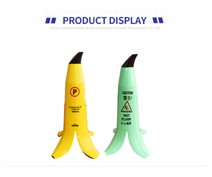 ป้ายเตือนพื้นเปียกดีไซน์รูปเปลือกกล้วย <span class=keywords><strong>ทำ</strong></span>จากพลาสติก รูปทรงกรวย มองเห็นได้รอบทิศทาง เพื่อความปลอดภัยบนท้องถนน - Product Image 5