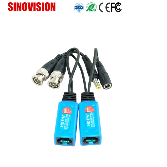 8MP Passive Video Balun BNC RJ45 Adapter for CCTV Camera Sinovision HD 1080P Transmission Ethernet Connector