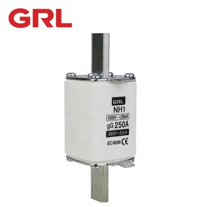 Enlace de fusible de NH00-160A, latón y hierro de bajo voltaje para interruptor eléctrico 160A, 660V GRL o OEM AC500V-690V AC 120KA 2A-160A IEC