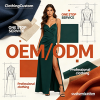 Fabricants de vêtements sur mesure, robe maxi en satin à bretelles spaghetti, col en V, fente haute, robe de soirée élégante pour femmes, vente en gros