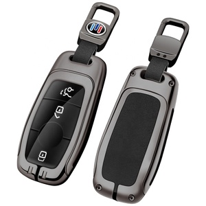 Couvercle de clé de voiture en alliage de Zinc TPU pour <span class=keywords><strong>Mercedes</strong></span> Benz A C E S G classe GLC <span class=keywords><strong>CLE</strong></span> CLA W177 W205 W213 W222 X167 <span class=keywords><strong>AMG</strong></span> support de protection - Product Image 1