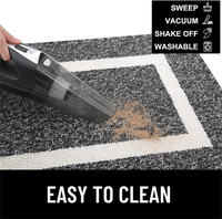 Tapis de porte intérieur moderne, résistant, antidérapant et absorbant en polypropylène pour l'entrée de la maison