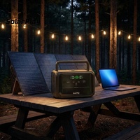 Générateur solaire Solarplay 288Wh, station d'alimentation portable 300W, batterie LiFePO4 pour la sauvegarde à domicile
