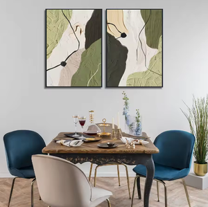 Peinture à l'huile géométrique abstraite moderne Art Factory sur toile, art mural <span class=keywords><strong>contemporain</strong></span>, décoration murale pour hôtel et maison, peinte à la main - Product Image 6
