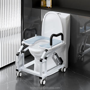 Chaise de toilette motorisée relevable, batterie rechargeable, siège en U, aide au transfert de patient pour les soins à domicile - Product Image 1