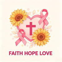 Transfert DTF de sensibilisation au cancer du sein, verset biblique chrétien, ruban rose floral, impression à chaud pour T-shirt