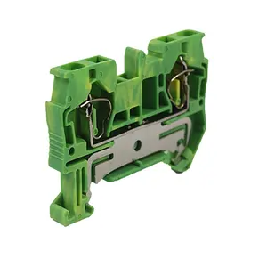 UL,CE,TUV Electrical wire connector Factory price Ground wire spring & cage feed-thru pluggable terminal Din Rail Terminal Blocks