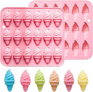 Molde <span class=keywords><strong>de</strong></span> silicona <span class=keywords><strong>de</strong></span> 18 cavidades con forma <span class=keywords><strong>de</strong></span> helado para chocolate, caramelos, mini paletas, <span class=keywords><strong>fondant</strong></span>, decoración <span class=keywords><strong>de</strong></span> pasteles y azúcar - Product Image 1