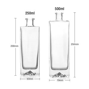 Volcano Base Design Wholesale and Sale of 250ml Empty <strong>Glass</strong> <strong>Bottles</strong> with <strong>Bottle</strong> Mouths - Product Image 2