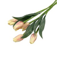 Mini-tulipes artificielles en plastique PE, simulation réaliste, vente directe usine, pour décoration de mariage et de maison, utilisation intérieure et extérieure