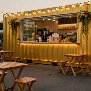 Conteneur mobile, boutique, kiosque, stand commercial pour thé au lait et café, marché de nuit, gare de ville, maison en EPS Jing Cheng - Product Image 1