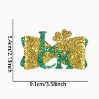 Pinzas para el pelo con diseño de arco de caldero dorado, accesorios de alta calidad con diseño de trébol multielemento, temática irlandesa para el Día de San Patricio