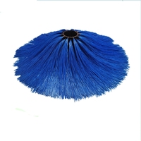Brosse à rouleaux industrielle pour machine de lavage de trains, brosse à poils en nylon 450 550 600 mm pour le nettoyage extérieur des bus et des voitures
