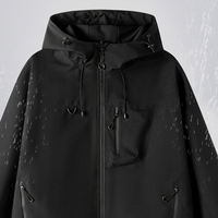 Veste imperméable coupe-vent unisexe en gros, veste de randonnée en plein air à capuche pour hommes, veste de montagne, veste de pluie, OEM personnalisé