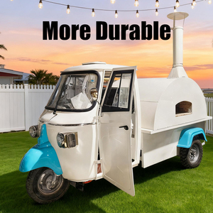 Triciclo Elettrico per Consegne Completamente Attrezzato, Rimorchio Mobile per Cucina, Food Truck per <span class=keywords><strong>Gelati</strong></span> e Pizza - Product Image 4