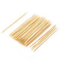 600 cure-dents en bambou jetables écologiques pour restaurants, apéritifs de mariage, service de barbecue - Biodégradables