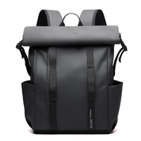 Mochila para Portátil con Cierre Enrollable, Resistente al Agua, Correa Ajustable, Mochila para Computadora Unisex, para Viajes de Negocios