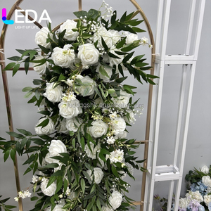 Venta Directa de Fábrica LEDA, Bola de Flores de 60 cm, Bolas de Rosas Blancas, Centros de Mesa para Bodas y Fiestas, Decoración - Product Image 2