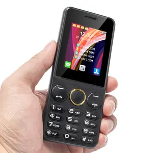 2.2 Inch Big Battery Low Price QWERTY Keypad Mobile Phone 4 SIM Card LED Screen Dual Sim Card 2G Cellular UK/US Plug Camera