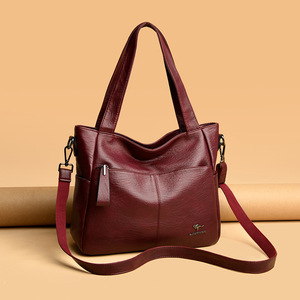 Sac à main souple à poignée supérieure, dernières nouveautés pour femmes, sacs à la mode en cuir PU de haute qualité, sacs à main de luxe tendance pour femmes - Product Image 3
