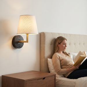 Lámpara de Pared LED Moderna con Pantalla Cónica, Interruptor Táctil, Inalámbrica, Recargable, Desmontable, Sin Necesidad de Taladrar, para Dormitorio, Pasillo, Escalera - Product Image 1