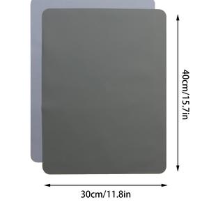 BPA ฟรีแผ่นซิลิโคนรองจานทรงสี่เหลี่ยมสำหรับเด็กแผ่นรองอาหารเกรดอาหารกันน้ำนำมาใช้ใหม่ได้แบบพกพา - Product Image 3