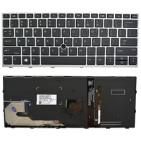 Keyboard Laptop Backlit Tata Letak AS Baru untuk HP EliteBook 730 G5 735 G5 830 G5 836 G5 735 G6 830 G6 836 G6 L13697-001