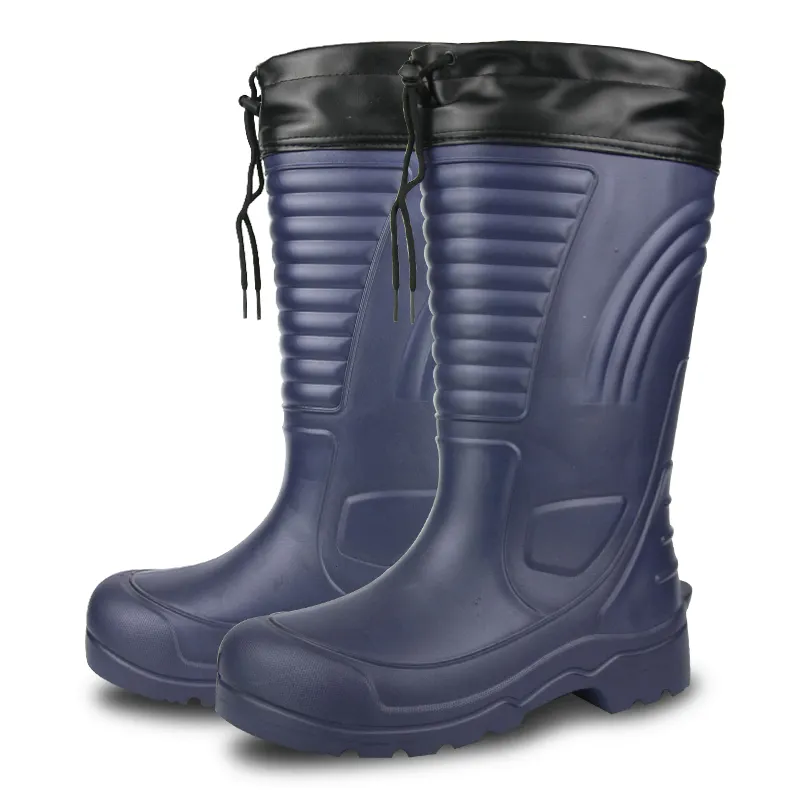 Light Weight Keep Warm Winter Gum Boot Waterproof Durable Knee High EVA Rain Boots for Ladies