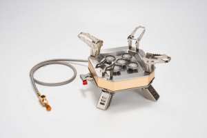 Estufa de gas para acampar con llama grande, muy buena para cocinar al aire libre para muchas personas - Product Image 6