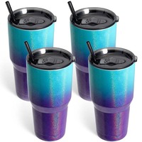 Mug de voyage isotherme à double paroi en acier inoxydable 30 oz, durable et écologique, résistant au froid, pour le camping