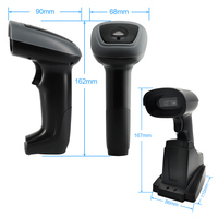 Xincode X-1901C 2.4G Lecteur de codes à barres Berceau sans fil Balayage de codes à barres USB 2D Lecteur de codes à barres portable 1D 2D