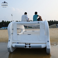 Offre Spéciale 6-8 personnes gonflable île flottante mer fête yacht gonflable épaissi PVC dérive bateau catamaran bateau gonflable