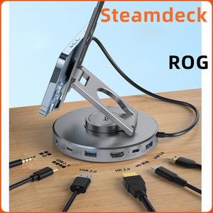 10 <span class=keywords><strong>c</strong></span>ổng steamdeck <span class=keywords><strong>C</strong></span>ơ sở loại <span class=keywords><strong>C</strong></span> mở rộng Dock xoay khung thích hợp cho điện thoại di động và máy tính bảng - Product Image 2