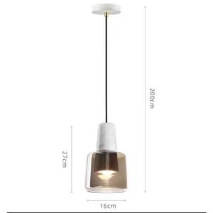 Modern Minimalist Nordic Style Ins Glass Pendant Lamp Luxury Dining Room <b>Bar</b> <b>Light</b> Bedroom Bedside Lamp Nordic Style Ins Glass - Product Image 5