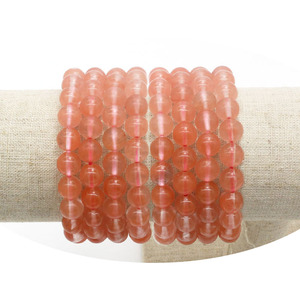 6Mm 8Mm 10Mm Thạch Anh Màu Đỏ Người Đàn Ông Và Phụ Nữ Pha Lê Người Bạn Tốt Nhất Người Đàn Ông Ấn Độ Vòng Đeo Tay Cho Cô Gái Đồ Trang Sức - Product Image 1