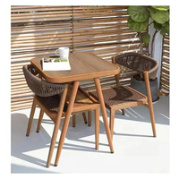 Ensemble de table et chaises de bistrot JP imperméable et moderne pour terrasse, jardin, café, pour 2 personnes