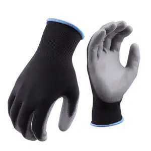 Hysure – gants en coton pour écran tactile Ce Esd, gants de travail enduits Pu avec Logo