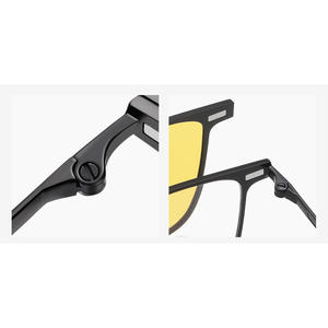 Gafas de <span class=keywords><strong>sol</strong></span> <span class=keywords><strong>con</strong></span> logotipo de metal de transferencia personalizada <span class=keywords><strong>con</strong></span> clip de luz azul naranja Bloqueo de <span class=keywords><strong>lentes</strong></span> Tac 3 Gafas magnéticas - Product Image 4